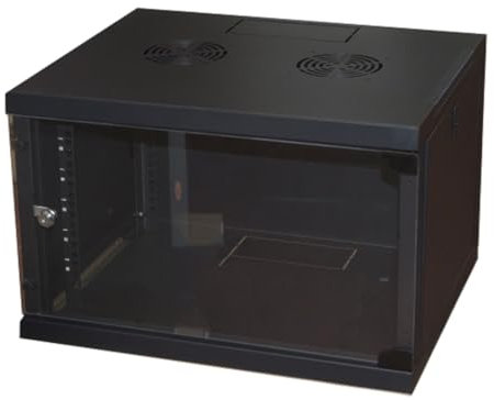 Link LK1907UN Armadio Rack 19 6 Unità da Muro per Reti 350 X 540 X 450 mm, Nero