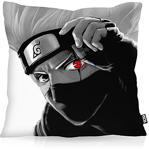 VOID Kakashi Hatake Kissenbezug Kissenhülle Outdoor Indoor Ninja Anime Manga, Kissen Größe:40 x 40 cm