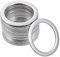 sourcing map 20uds 14mm x 20mm x 0.8mm 304 Inoxidable Acero Plana Arandela para Roscado Perno