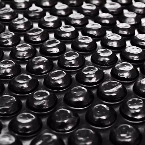 Tidyard Bâche Solaire à Bulles | Bâche pour Piscine | Accessoire pour Piscine | Bâche à Bulles Flottant 8 x 5 m Rectgulaire Noir