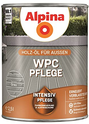 Alpina WPC-Pflege Grau 2,5 Liter