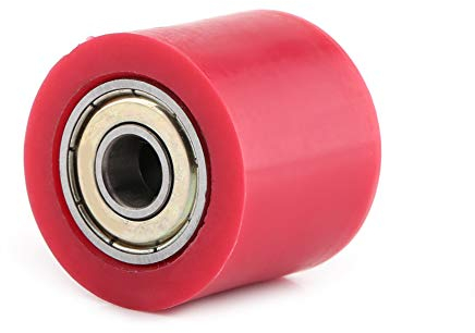 Fydun Guida Ruota tendicinghia Slider Rullo puleggia 8mm / 10mm per Moto Strada ATV(Red 10MM)