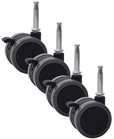 Gummi Kinderkrippe, Möbelrolle, Universelle 360-Grad-Drehung,Lenkrollen mit Bremse,für Schreibtischstuhl Couchtisch Spielzeugschuhe Kinderwagen