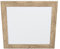 EGLO LED Panel Piglionasso mit Holz Deko-Rahmen, Deckenlampe Holz in Hell-Braun geflammt, Küchenlampe, Bürolampe, LED Flurlampe Decke neutralweiß, L x B 50 cm