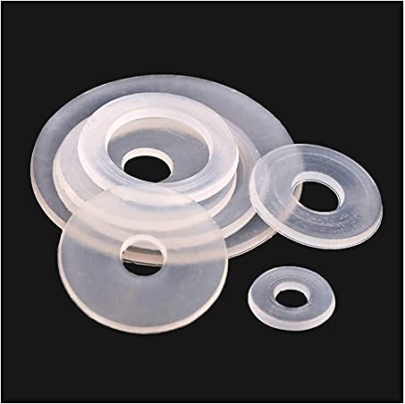 XinYuan Unterlegscheiben Weißer Kunststoff-Nylon-Unterlegscheibe mit flachem Abstandshalter-Dichtungs-Scheiben-Dichtungsring M3 M3,5 M4 M5 M5.8 M6 M8 M10 M12 M14 M16 M16 M22