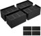 MixDora Lot de 4 rehausseurs de lit en forme de L pour meubles, canapés, bureaux, tables (5,1 cm, rectangulaire)