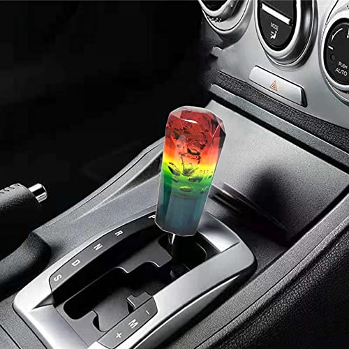 Schaltknauf Auto-Geschwindigkeits-Schaltknauf Torcarvh Kristall-Schalthebelknauf mit 3 Adaptern automatischer Knauf für die meisten automatischen manuellen Fahrzeuge (10 cm/3,9 Zoll)