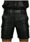 Lederhosen Herren Slim fit Schwarzes Shorts mit Taschen PU Leder Party Shorts Gothic Hose kurz Bermuda Shorts Große Größen M-5XL Outdoor Shorts Kurze Jogginghose