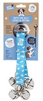 NICE PAWS Dog Door Bell - 7 Extra Loud Dog Door Bells for Potty Training - Durable, Chew-Resistant Potty Dog Bells for Dogs Adjustable Length, Puppy-Friendly for Easy Communication