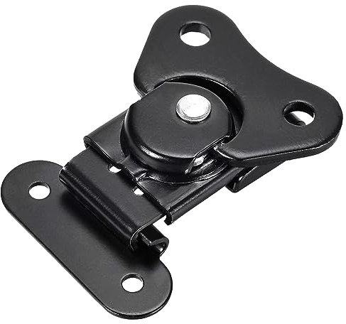 METALLIXITY Cierre de Mariposa de Resorte Cargado (41mm/1.61) 1Pza, Abrazaderas de Palanca de Cierre de Hierro con Recubrimiento de Hierro - para Cajas de Madera, Negro