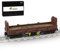 Lumitex Technology Zug Eisenbahn Bausatz, 506 Teile Klemmbausteine 4-Achs-Stapelzug Bausteine Railway Train