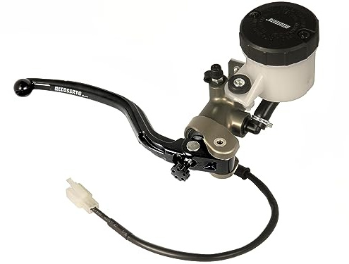 Pompa freno Accossato radiale anteriore 19X18 in alluminio anodizzata naturale per Honda CBR 600 RR dal 2007 al 2016 (CC 600)