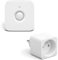 Philips Hue Motion Sensor, Détecteur de Mouvement sans Fil + Smart Plug, Prise connectée, Fonctionne avec Alexa, Google Assistant et Apple Homekit