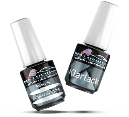 Der Lackmann Lack & Lackierzubehör Lackstift-Set für Opel Z190 Phantom Grey MET 190+Klarlack 20 ml