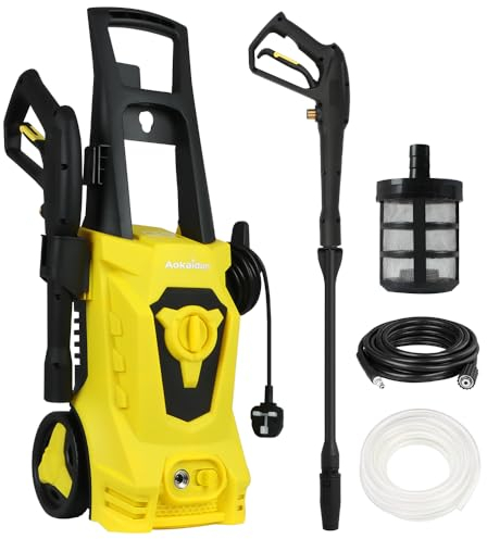 Portable 1800W 130Bar High Pressure Washer - Powerful Cleaning for Home & Garden Outdoor Use