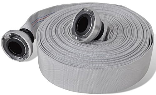 Rantry Tuyau d'incendie plat 30 m avec raccords C-Storz 5,1 cm flexibles de plomberie et lignes d'alimentation