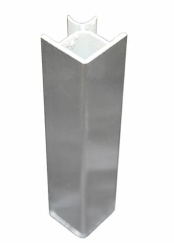 Generico Angolo per Zoccolo in Alluminio H 12 cm