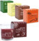 Duftkerze im Glas mit 5 verschiedenen Weihnachts Düften - 5er Set - Winterduft Aromakerze 8 x 7 cm mit 20 Stunden Brenndauer - Weihnachten Advent Winter Stimmungskerze Aromatherapie Nikolaus Geschenk