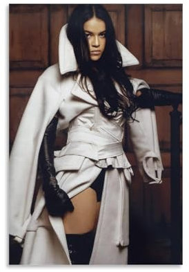 CChongjin Poster, Motiv: Schauspielerin Michelle Rodriguez1, dekoratives Gemälde, Leinwand, Schlafzimmer, Kunst, Wohnzimmerdekoration, modernes ästhetisches Poster, 60 x 90 cm, ungerahmter Stil