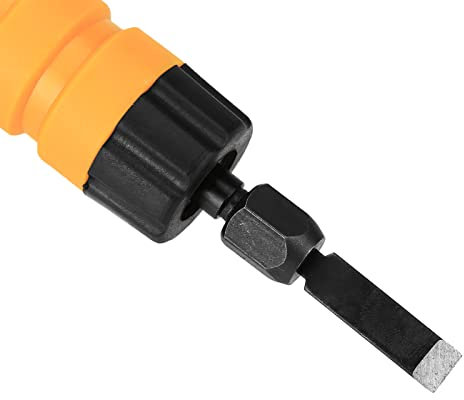Electric Woodworking Carving Chisel Engraving Tool Set, Metal and Rubber Chisel with 5 Blades and Soft Tube, Carving Tool for Carving, Changing Blades