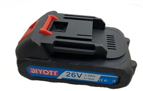 Batteria Biyoti 26v 3000mAh Originale x Cesoie - Avvitatori - Motoseghe - Idropulitrice - Tagliaerba - Tassellatore - Trapano - Smerigliatrice - Lampade x tutti gli ellettroutensili con stesso attacco