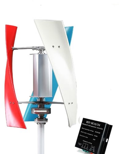 HYZHANHONG Niedriggeschwindigkeit 1500W-3500W vertikaler Windturbinengenerator, 12 V 24 V Magnetic Dynamo Free Energy Starker Leistungsmark 220 V Wechselrichterausgang für Zuhause,24v