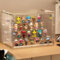 Acrylic Clear Large Display Case for Figures – 4-Tier Adjustable Stand with Magnetic Door, Dustproof Showcase for Popmart Action Figures, Collectibles Mini Lego Models Funko Pop(1 Pack)