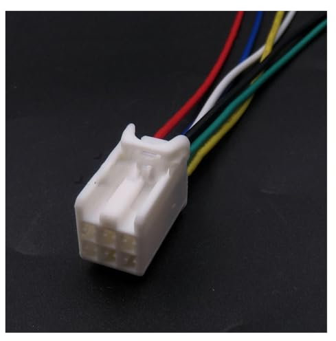 ChunLK 5 Set 6 Hole 7187-8846 7186-8846 Car Wire Socket For Immobilizer Burglar Alarm(Gray2)