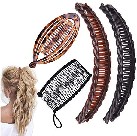 Pinces à cheveux bananes, peignes vintage à clincher, outils pour cheveux bouclés et épais, accessoires pour queue de cheval en forme de poisson