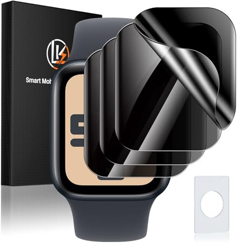 LK 4 Stück Sichtschutzfolie für Apple Watch Series 9/8/7 41mm, Hochauflösend Screen Protector, Flexible TPU-Schutzfolie, Einfach Anzubringen, Ultra dünn iWatch Series SE2/SE/6/5/4 40mm Displayfolie