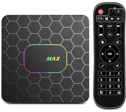 Oiqippnbv Bluetooth 5.0 WiFi6 Dual WiFi 8K Video R69MAX RK3528 Android 14.0 TV Box 4 GB RAM 64 GB di Archiviazione Imposta Box Top Box