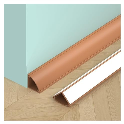 goulotte passe cable Cache-câbles Mural D'angle, Cache-câbles Intérieur For Protection De Câbles D'ordinateur Et De Télévision, Couvercle Antidérapant Moderne(Brown,11mmx11mm/0.43inx0.43in)