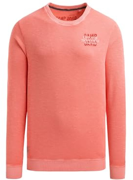 Camp David Herren Sweatshirt aus Slub Interlock