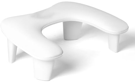 Yinhing U-förmiges Maniküre-Kissen für Nagelkunst, Bequemes Nagelauflagekissen, Armstützständer für Nageldesign, Ideal für den Salongebrauch und die Nagelpflege zu Hause (WHITE)