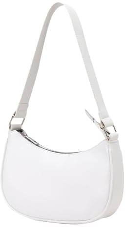 Elnwnnkc Farbe Umhängetasche Winter Unterarm Tasche PU Leder Achselhöhle Arbeit Reise Retro Handtasche für Frau Damen Frauen Achselhöhle Einfarbig handtasche