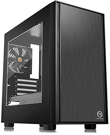 Thermaltake Versa H17 Window Micro-Tower Schwarz - Computer-Gehäuse (Micro-Tower, Pc, Spcc, Schwarz, Micro Atx,Mini-Itx, 15,5 Cm)