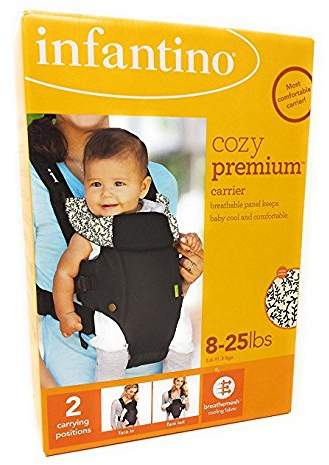 Infantino Cozy Premium 8-25lbs Baby Carrier, Blue