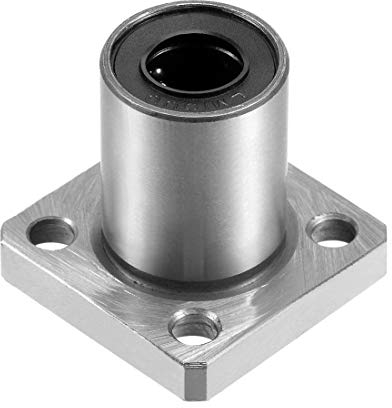 sourcing map Linearkugellager LMK10UU mit Quadratischem Flansch, 10mm Bohrung Durchm. 19mm Außendurchm. 29mm Länge