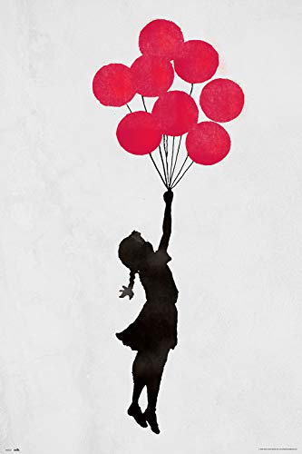 Erik Brandalised Girl Floating Original Poster (91 x 61cm)