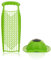 Börner Reibe PowerLine + Fruchthalter (2er Set) • Raspel grob & fein • Küchenreibe für Gemüse, Obst, Käse & Schokolade • Multi Gemüsereibe, Gemüsehobel, Käsereibe • Farbe: Grün