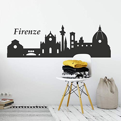 selbstklebendes Wandtattoo Firenze Skyline Wandsticker selbstklebend Fussball Fanartikel XXL Wandposter 120cm