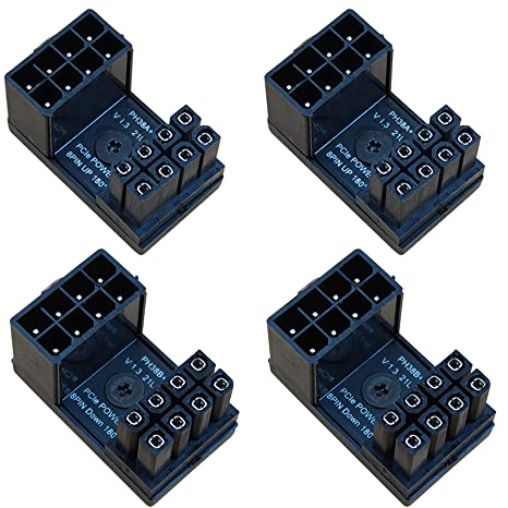 COMeap GPU VGA PCIe 8 Pin U Turn 180 Degree Angle Connector Power Adapter Board for Desktop Graphics Card