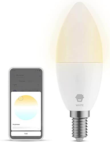 Chuango C372W - Smart Kerzenglühbirne White - Intelligente, energieeffiziente Glühbirne, Alexa, Google, Siri, 5 W, 220-240 V, E14-Fassung