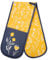 SixSigma Sports Double Oven Gloves Heat Resistant - Oven Mitts Heavy Duty Uk For Cooking, Baking, Kitchen Gloves Potholders Novelty Gifts For Men & Women (Mustard)
