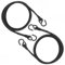 VSL Pair Double End Ball Ropes Heavy Duty Boxing Punch Bag Floor to Ceiling Bungee Cords with S-Hooks Punching Ball Replacement Cable Straps