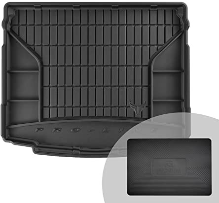 FROGUM ProLine 3D Gummimatte Exklusive Auto Kofferraummatte Kofferraumwanne für Skoda Karoq ab 2017 | Bequemer Organiser | Die höchsten Kanten