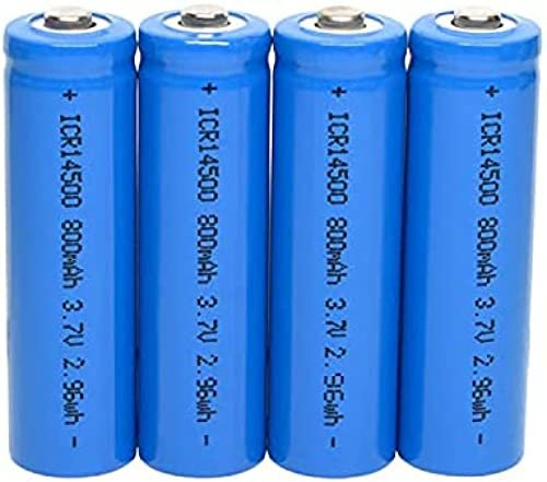 3.7V 14500 LiFePO4 800mAh 4 Batterie Rechargeable De Taille AA pour Lampes Solaires