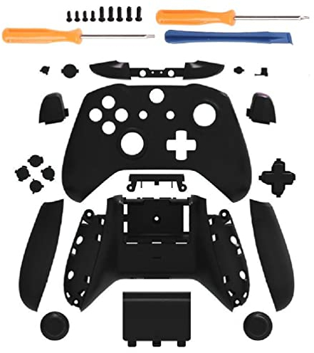 UNFAIRZQ Matt für Gehäuse Gehäuse Full für Shell Set Frontplatten + ABXY Tasten Stoßstangen Ersatzteile für XB One S Slim Controll Manette PC