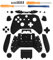 UNFAIRZQ Matt für Gehäuse Gehäuse Full für Shell Set Frontplatten + ABXY Tasten Stoßstangen Ersatzteile für XB One S Slim Controll Manette PC