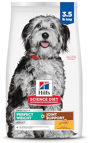 Hill's Science Diet Adult Perfect Weight & Joint Support Dry Dog Food, Chicken, 3.5 lb. Bag